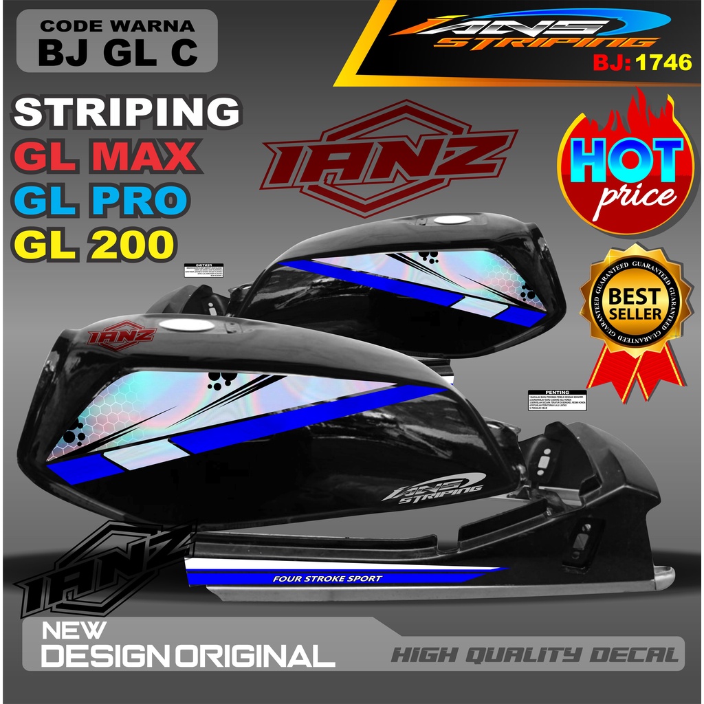 STRIPING GL VARIASI HOLOGRAM /  STIKER GL MAX VARIASI HOLOGRAM / STIKER HOLOGRAM