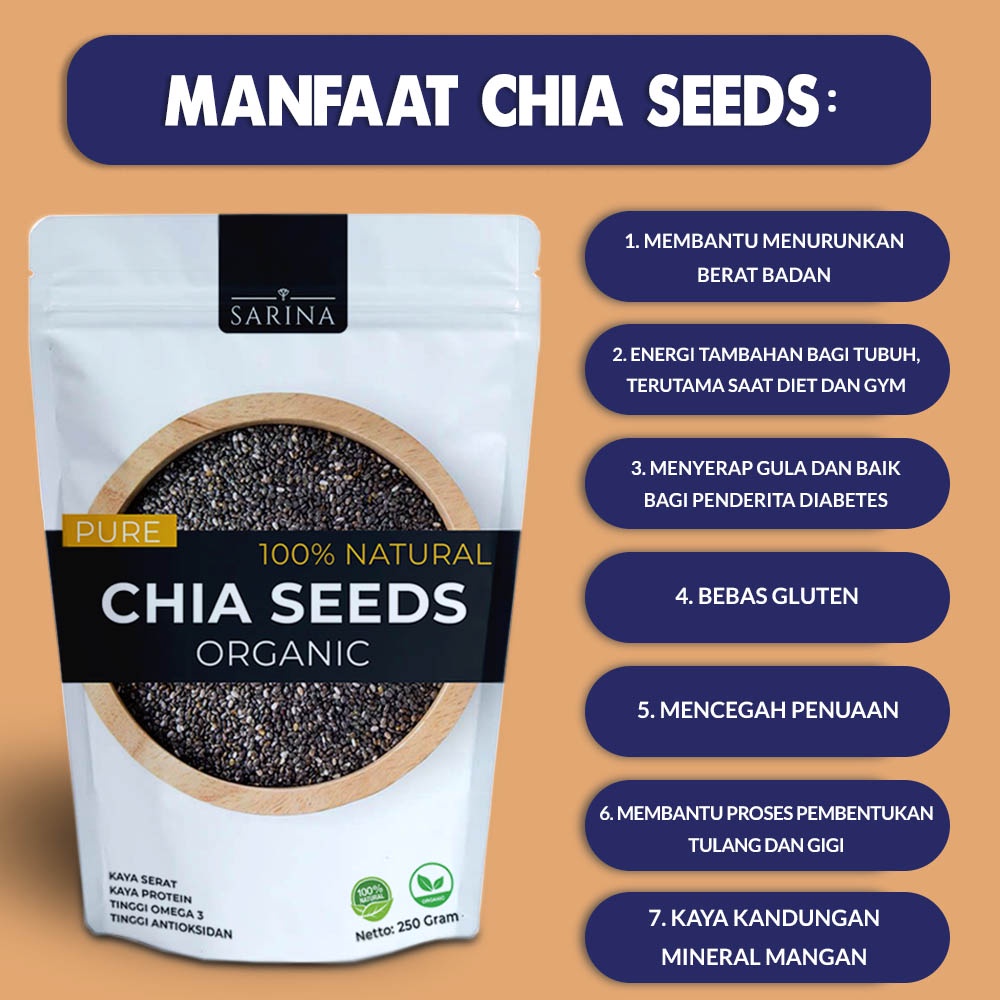 Organic Black Chia Seed  Chiaseed Hitam Organik