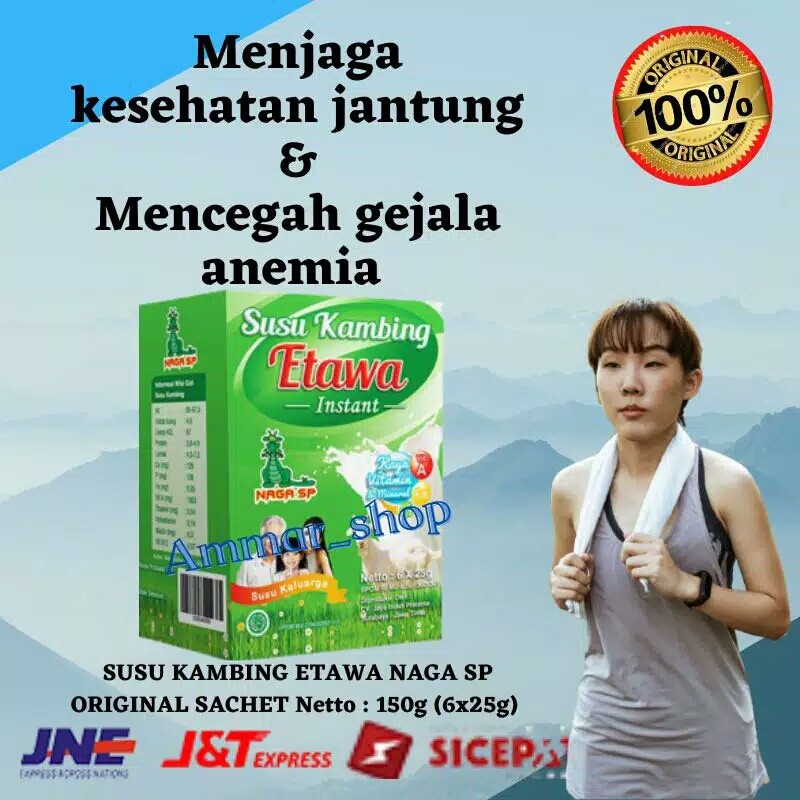 

Susu Kambing Etawa Sachet ORI 150g Bubuk Olahan Asli Murni Sehat Segar Untuk Mencegah Gejala Anemia