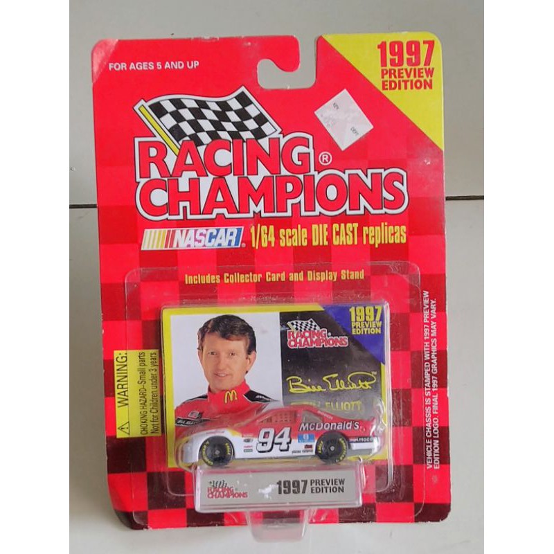 Diecast Nascar Racing Champions 1/64 #94 Bill Elliott 1997 Preview