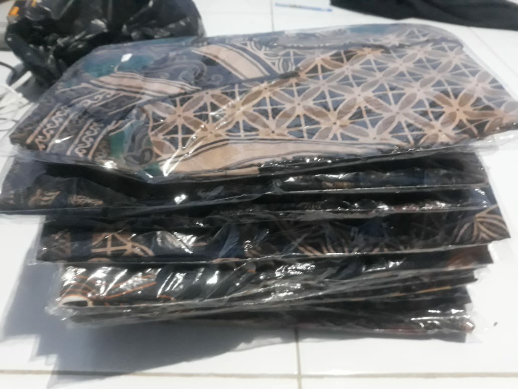 024 Risna Batik Hrb026 Kenongo Hem Kemeja Batik Pria Lengan Pendek  Katun