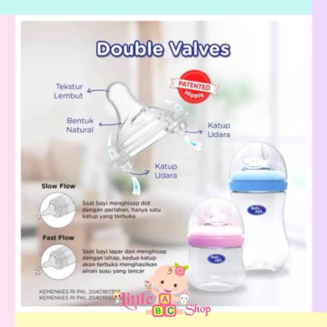 BABYSAFE Wide Neck Botol susu 125ml 250ml WN001 WN002 WN30 Baby Safe Wideneck