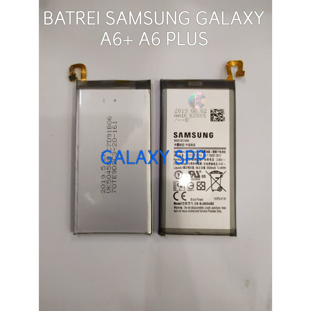 BATRE BATERAI BATERE SAMSUNG GALAXY A6 PLUS 2018 ORI