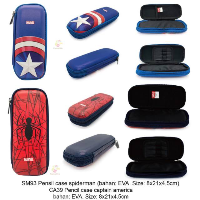 

ORI KOREA Pencil case spiderman SM93 / Captain america CA39