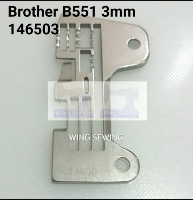 Piringan Needle Plate Plat Jarum Mesin Obras Industri Brother B551 benang 5