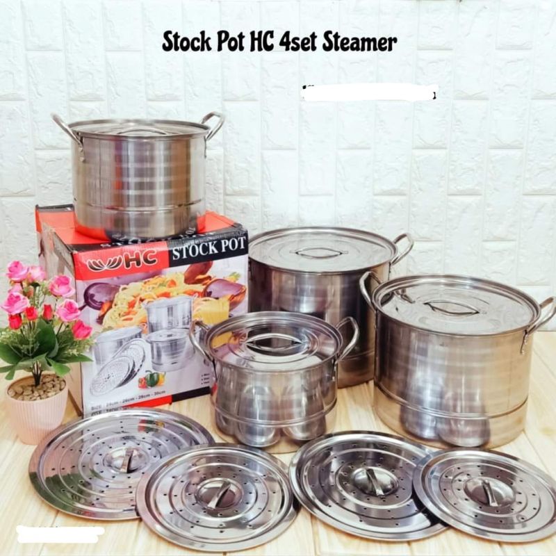Stock Pot HC 4 Set Steamer