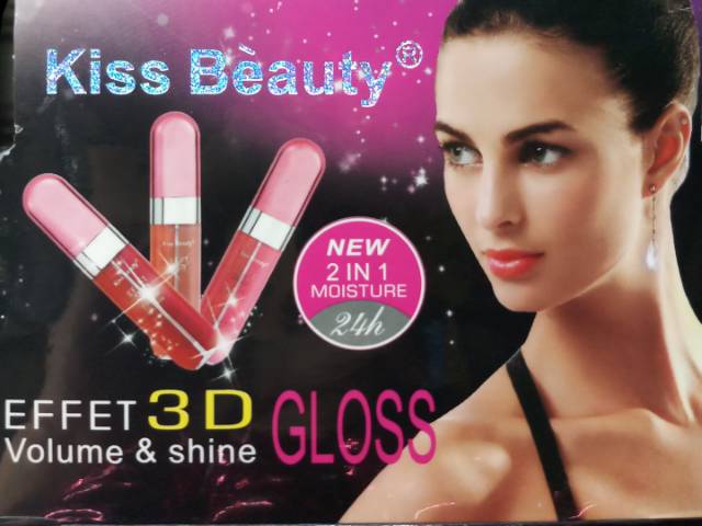 KISS BEAUTY EFFET 3D GLOSS 2in1