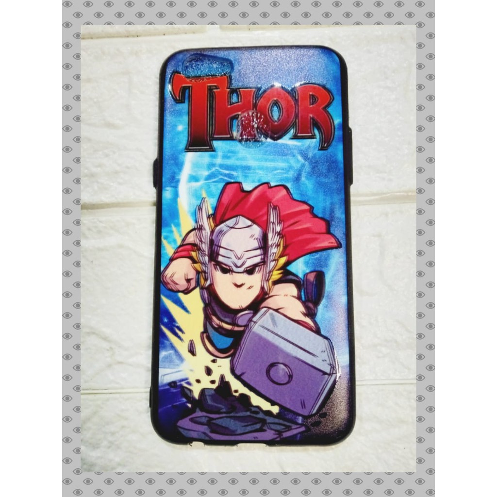 Case OPPO F5 Motif Robot, Hulk hijau dan biru, Ironman, Spiderman, Thor, Captain America