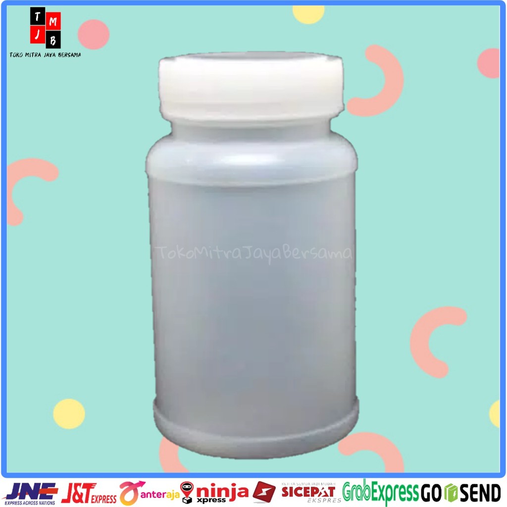 BOTOL HDPE KAPSUL NATURAL 80 100ML BOTOL OBAT PLASTIK NATURAL 100 ML