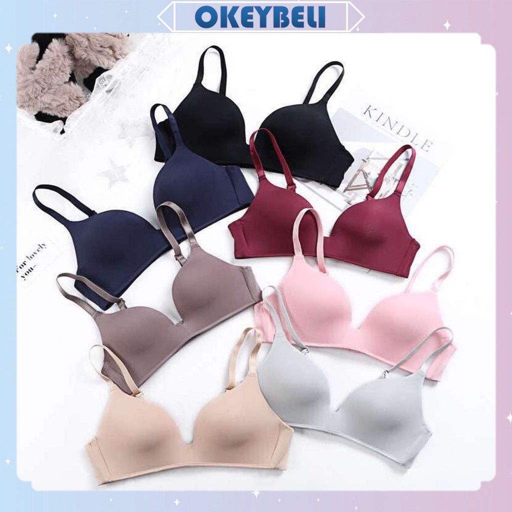 •OKEY BELI•BR018 Pakaian Dalam Wanita Bra BH sexy bra push up one-piece sport olahraga yoga bra set