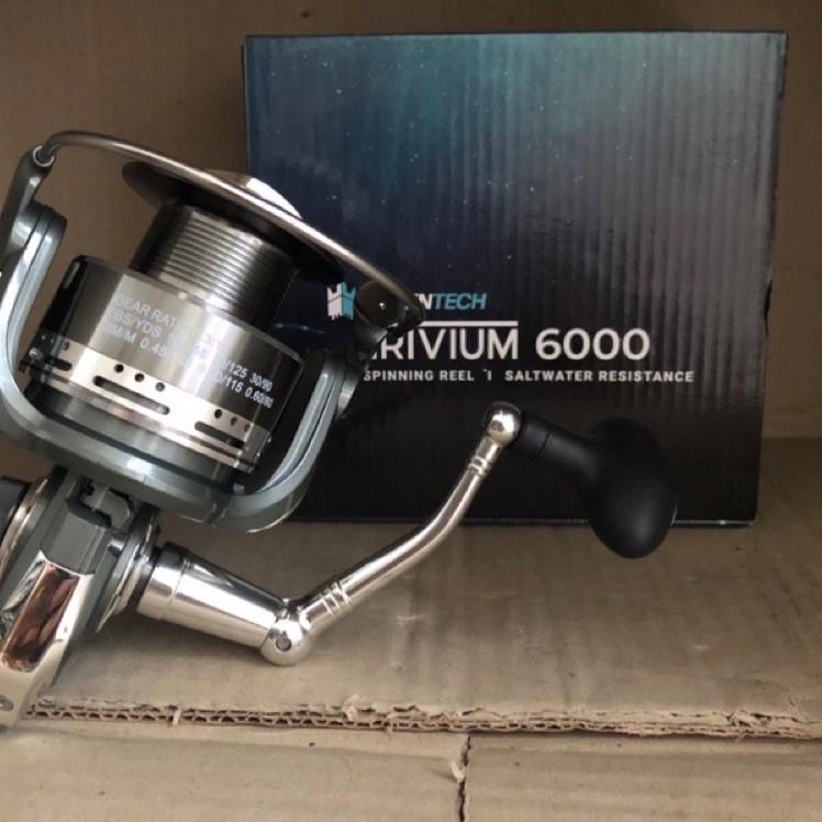 Tren Kekinian.. Reel Pancing Tridentech Trivium Saltwater Resistance Ratio 6.3:1 One way system anti