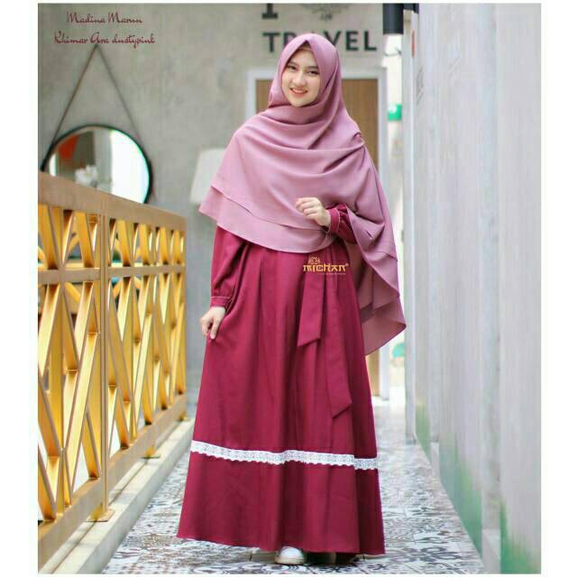 MADINA DRESS MICHAN GAMIS RENDA BUSUI GAMIS REMAJA GAMIS 2020 SARIMBIT LEBARAN GAMIS LEBARAN