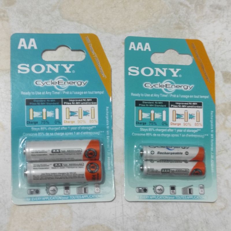 Baterai Charge AA AAA SONY / Baterai Ces Ukuran AA AAA Merk SONY