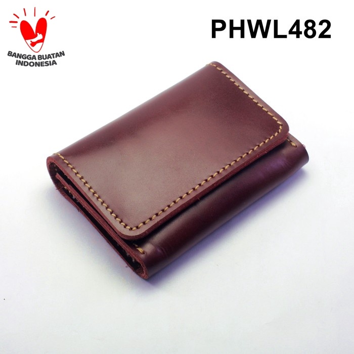 

READY PHWL482 Dompet Kartu Kulit asli - muat banyak - marun PROMO