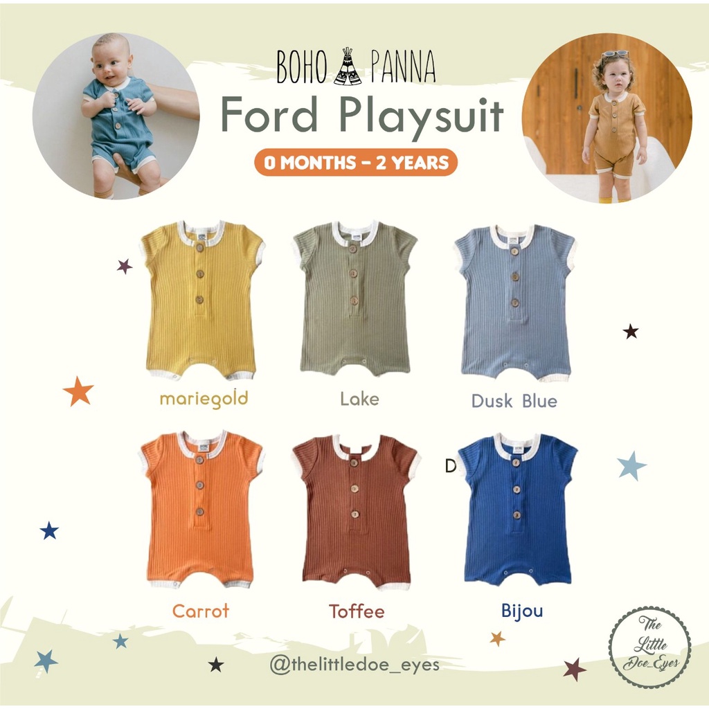 Bohopanna Ford Playsuit Jumper Anak Bayi