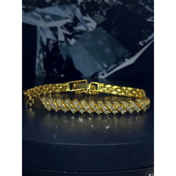 gelang perak berlian langsung pengrajin