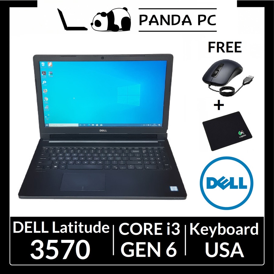 DELL Latitude E3570 Core i3 6th Gen Laptop Second 15 inch 3570 Murah