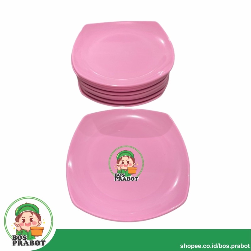 PIRING CEPER MELAMIN 9 10 INCH / PIRING KOTAK MELAMIN / PIRING MAKAN MELAMIN KOTAK