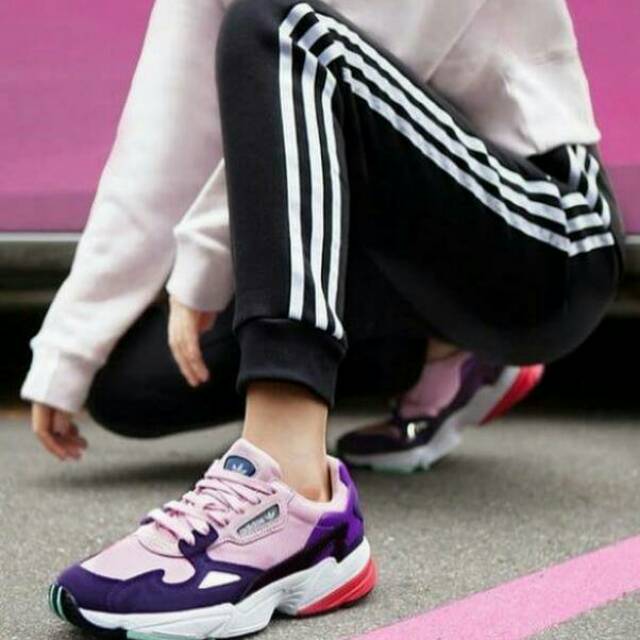 adidas pink falcon sneakers