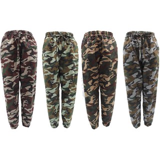 FIDELIS Celana  Jogger  Army  Linen Celana  Panjang Wanita  