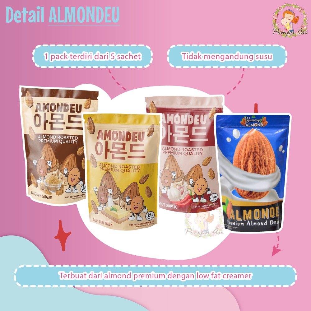 YUMMY ALMOND PROMO BELI 3 VARIAN FREE TUMBLER / ALMOM BOOSTER MILK/YUMMY LEMOM BOOSTER ASI