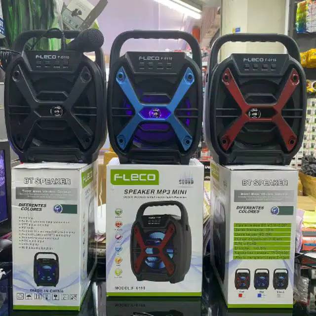 Speaker bluetooth fleco F 6110 + mic high quality / speaker aktif fleco F-6110 + mic