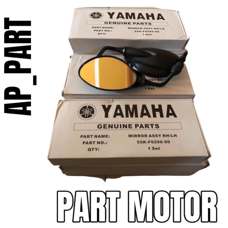Spion Mirror Set Kanan Kiri Yamaha 125Z X1 125ZR 125 Z ZR Y125Z Y125ZR Original YGP Hong Leong 5XK-F