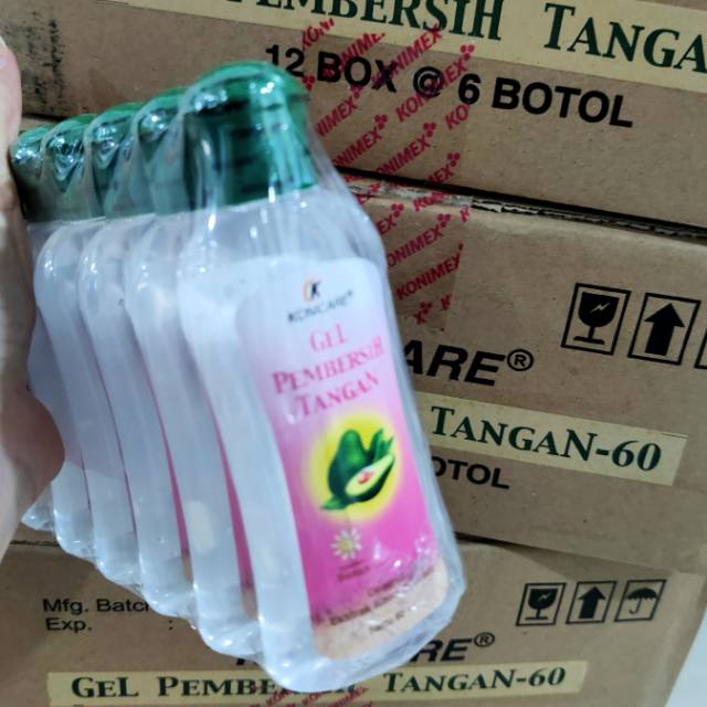 Konicare gel pembersih tangan 60ml hand sanitizer exp apr 2023 ready stok siap kirim ada alkohol