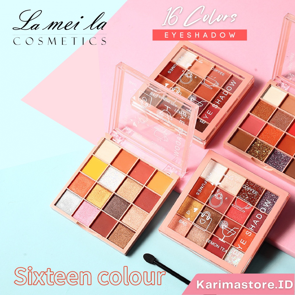 ~AB~ Lameila Eyeshadow Palette 16 Color Matte seri LM 3043/Lameila Eyeshadow/Eyeshadow Glitter/Eyeshadow 16 warna