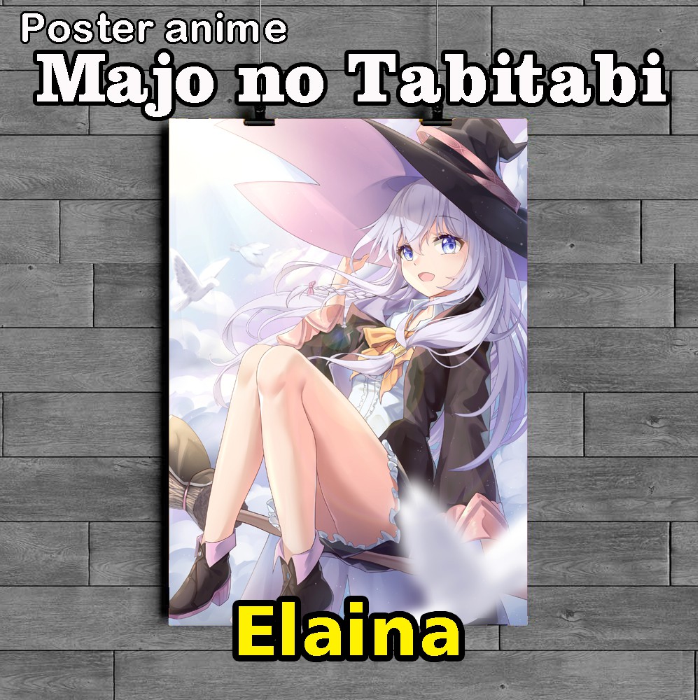 Poster Anime Majo no Tabitabi Elaina full colour uk a3+ murah meriah istimewa kwalitas hd