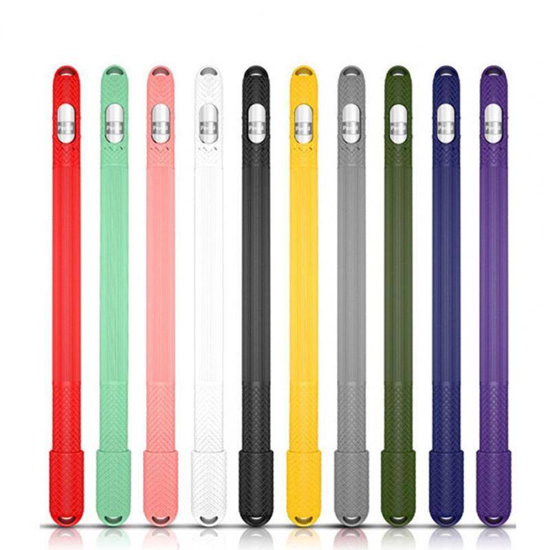 Case Pensil Apple Pencil 1 Bahan Silikon Anti Hilang / Jatuh