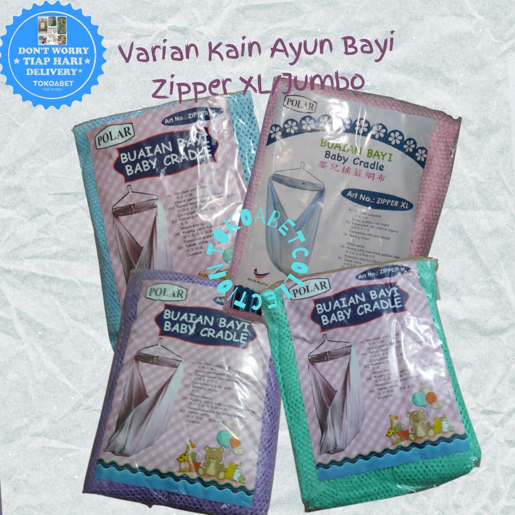 AYUNAN BAYI PAKET LISTRIK Tiang Ayunan Chrome Stainless dan Mesin GTBaby WJBaby Sanxixing UBaby Superbaby dan Kain Ayun Bayi Zipper Uk XL ada TUTUP KEPALA dan RESELETING TOKOABET