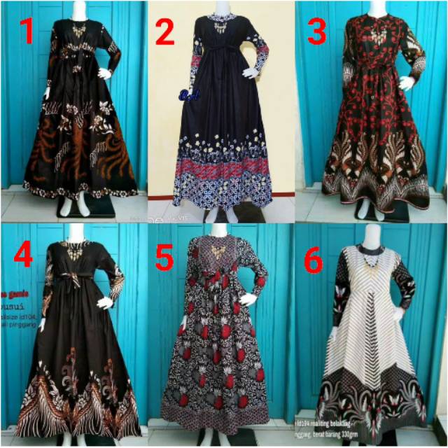 Promo Gamis Batik Manggar, Padi,sekar,cantik,kubis,kipas,daun,kupu,nadine,gendis j3YJjBce9QEaKN
