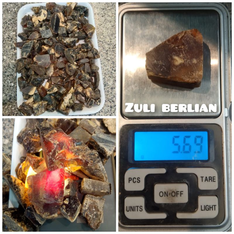 Batu getah katilayu natural 1batu/bahan