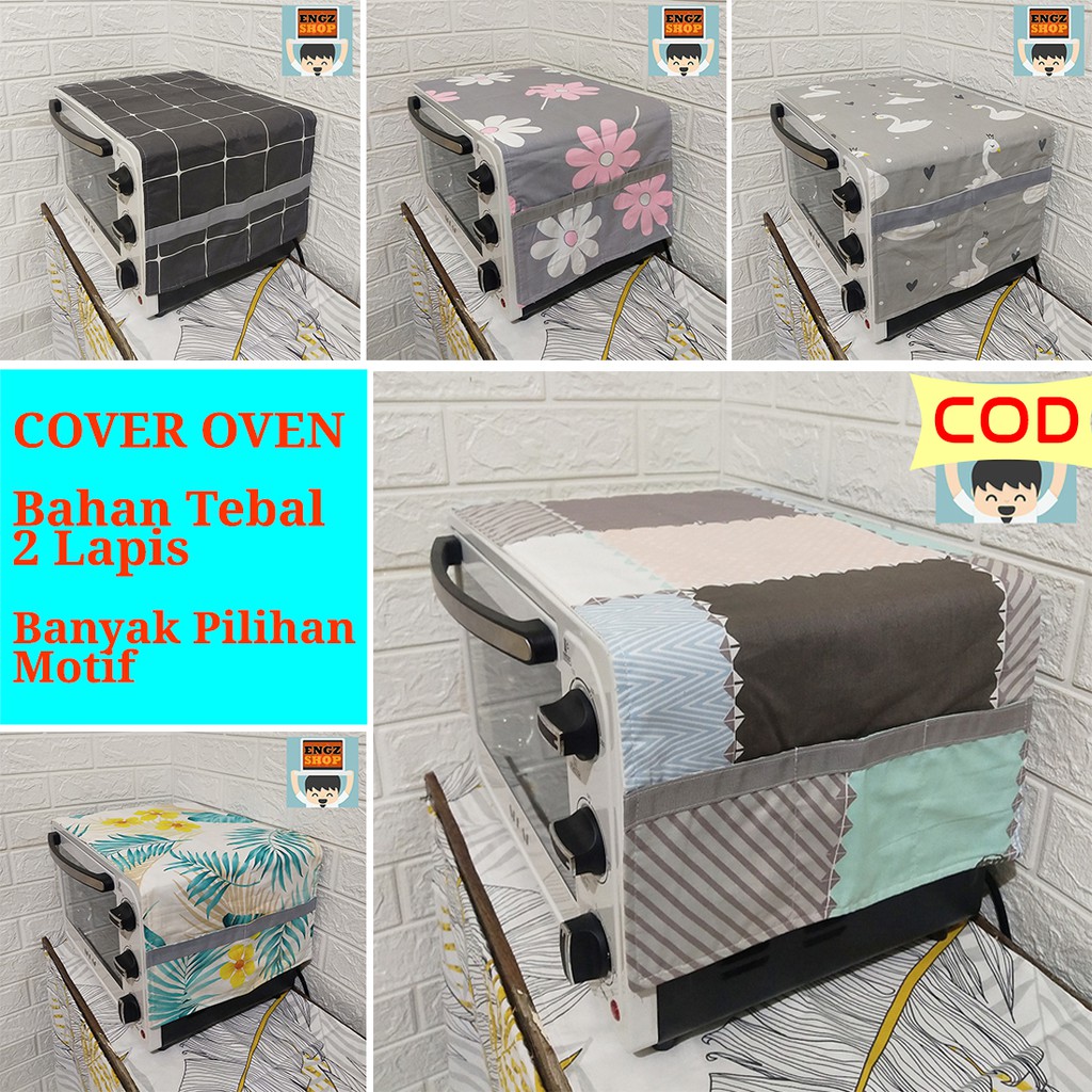 Cover Oven Motif Minimalis / Sarung Oven Katun