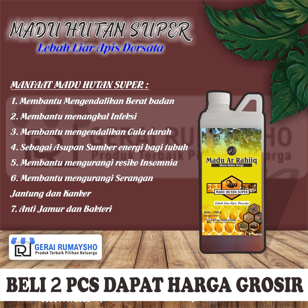 

MADU HUTAN ORIGINAL 100% ALAMI TANPA CAMPURAN APAPUN MADU HUTAN AKASIA 1KG