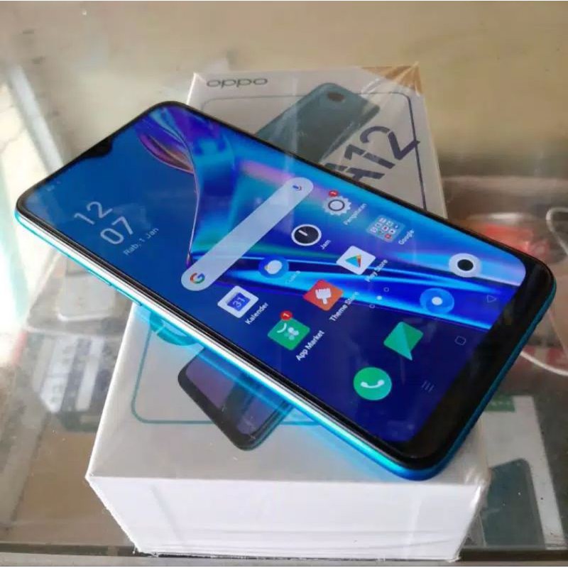 OPPO A12 RAM 3/32 GB SECOND Ex Garansi Resmi Oppo Indonesia