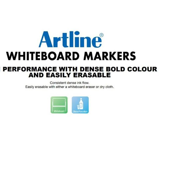 

10.10 Product HOT ARTLINE Tinta Isi Ulang Refill Ink For Whiteboard Marker EK-500S Botol Kaca 20 ml