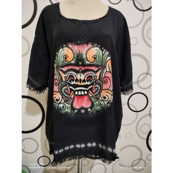 BAJU BARONG BERCAK HITAM/ BAJU MOTIF BARONG PESPA BECAK