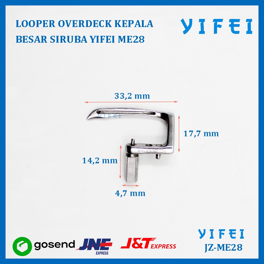 LOPER ME 28 / JARUM BEBEK MESIN KAM SIRUBBA F007 YIFEI ME28(AA)JZ