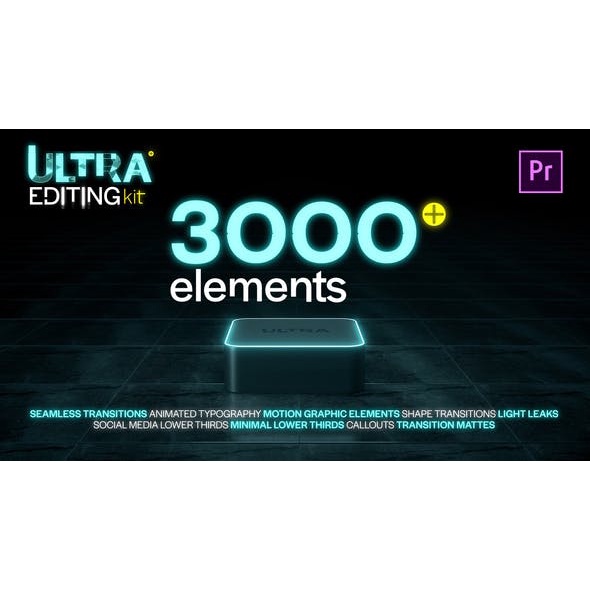 Ultra Editing Kit Premiere Pro - MOGRT &amp; Project Files