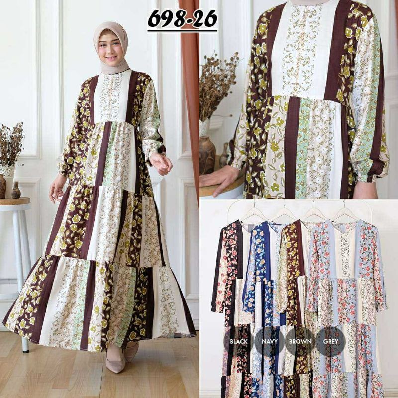 Irish Flower Maxy / Dress batik / dres muslim / dress murah /gamis / fashion muslim