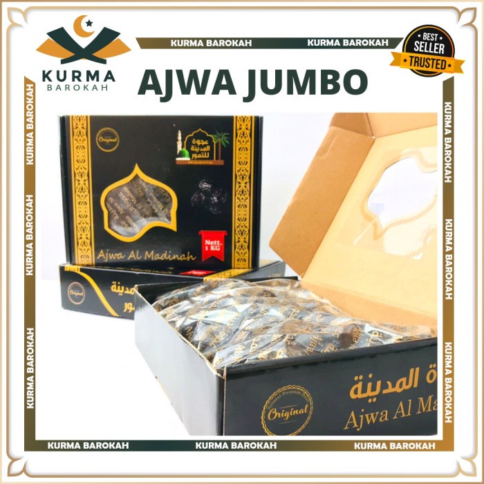 

KURMA AJWA ALMADINAH JUMBO 1KG TERMURAH
