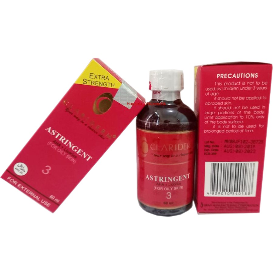 TONER CLARIDERM ORIGINAL PHILIPIN // CLARIDERM TONER NO 3 ORIGINAL 100%