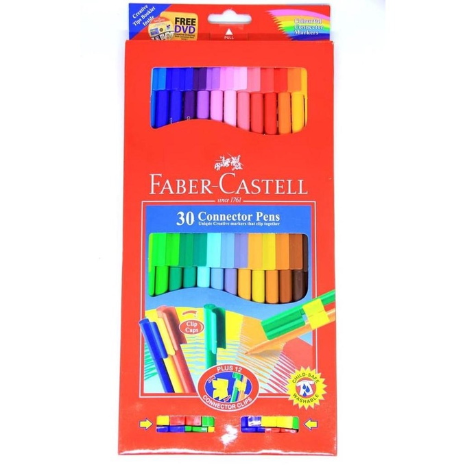 

Spidol Connector Pens - Faber Castell 30 Warna Murah!