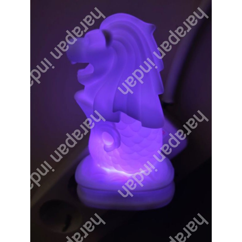 MerLion Lampu Tidur LED RGB ganti Warna Warni Night Lamp Mermaid Lion