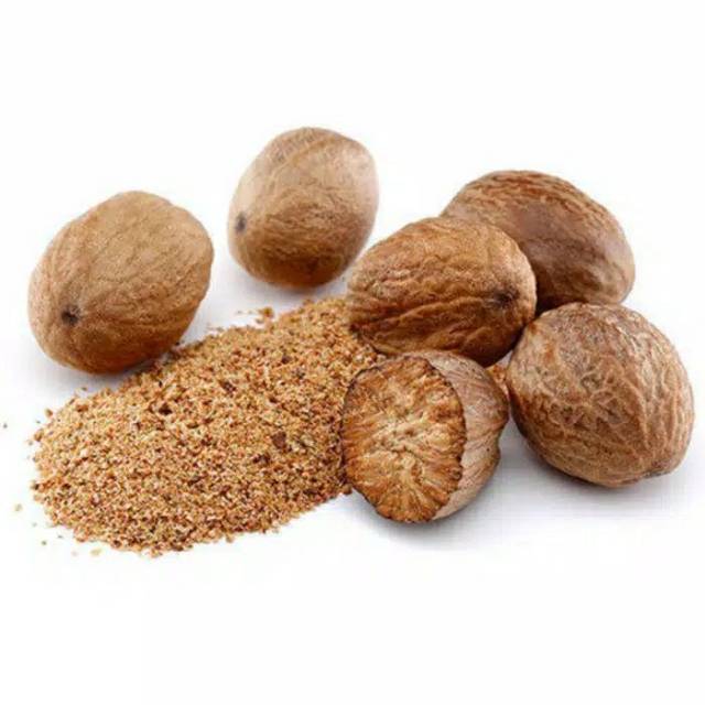 Biji Pala | Nutmeg Rempah Asli Bumbu Dapur Organik Bunga Pala | 1 Pcs