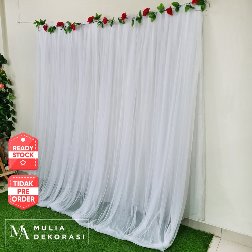 Kain Backdrop Dekorasi Background Warna Pastel Earth Tone Sage Green Lilac Lamaran Nikahan Abutai Tile