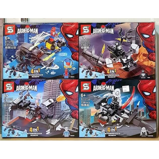 BRICK SY 1273 SHENG YUAN SPIDERMAN NO WAY HOME ASSEMBLE MARVEL SERIES MAINAN CIKARANG