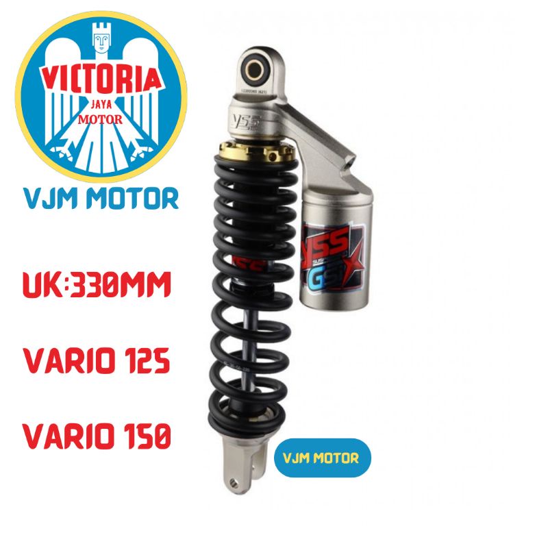 Shock yss tabung Vario 125 Vario 150 type shock G six black red